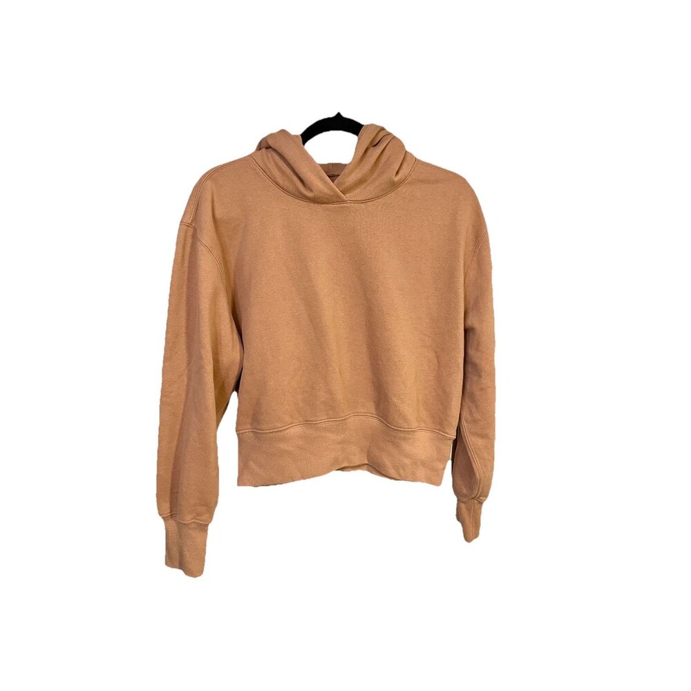 Abercrombie & Fitch Hoodie Soft AF Cropped Womens Size M Dusty Peach
